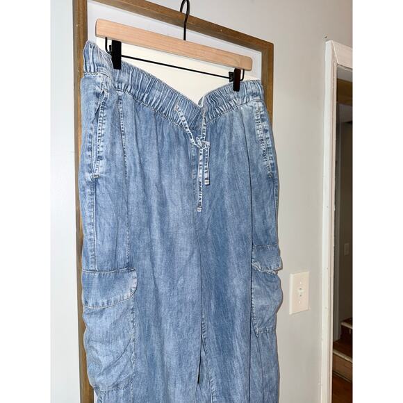 Lane Bryant the parachute chambray jogger pant size 18 - Picture 4 of 6